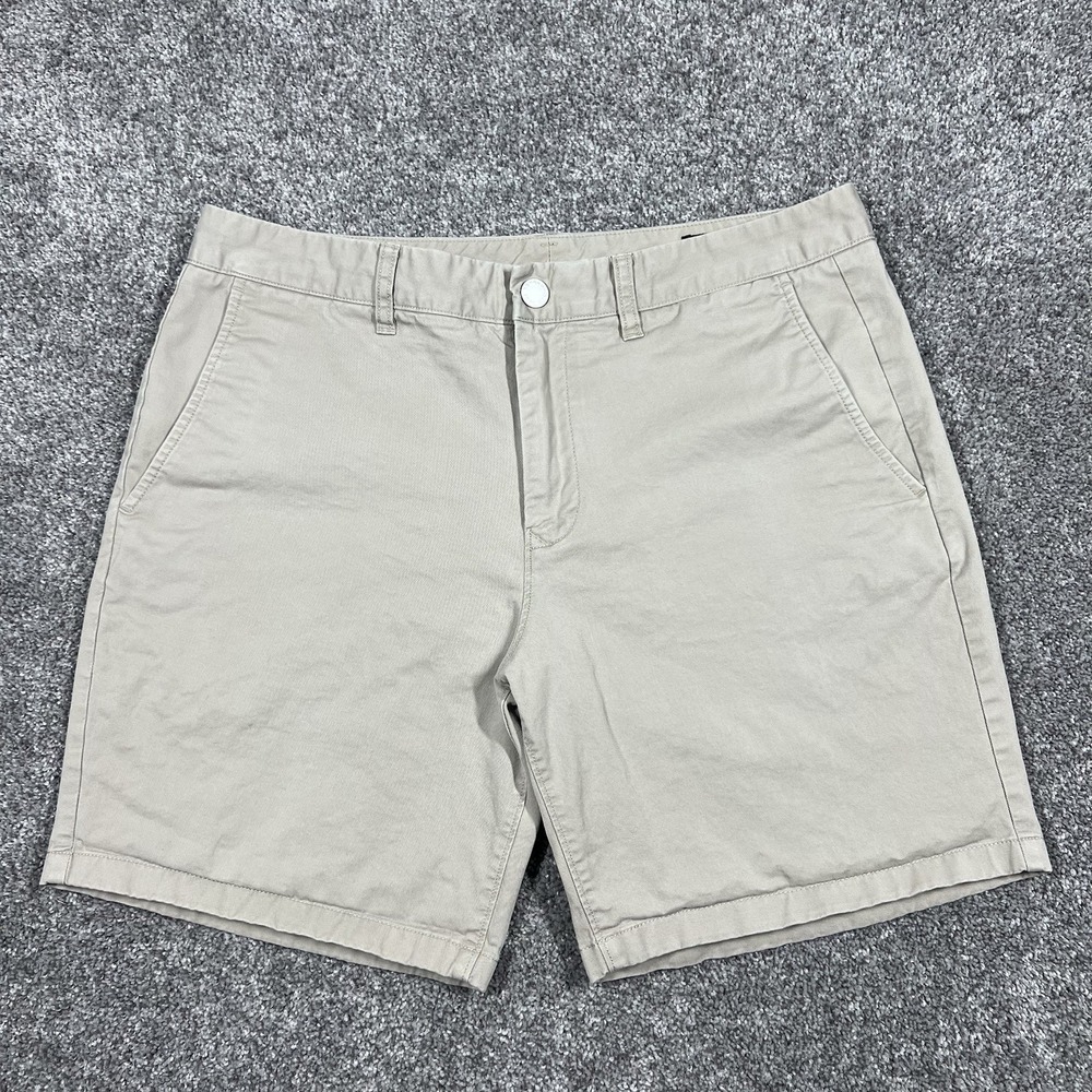 Bonobos Washed Chino Shorts Tan Khaki Brown Men 33 Golf Outdoor Work 7" Inseam